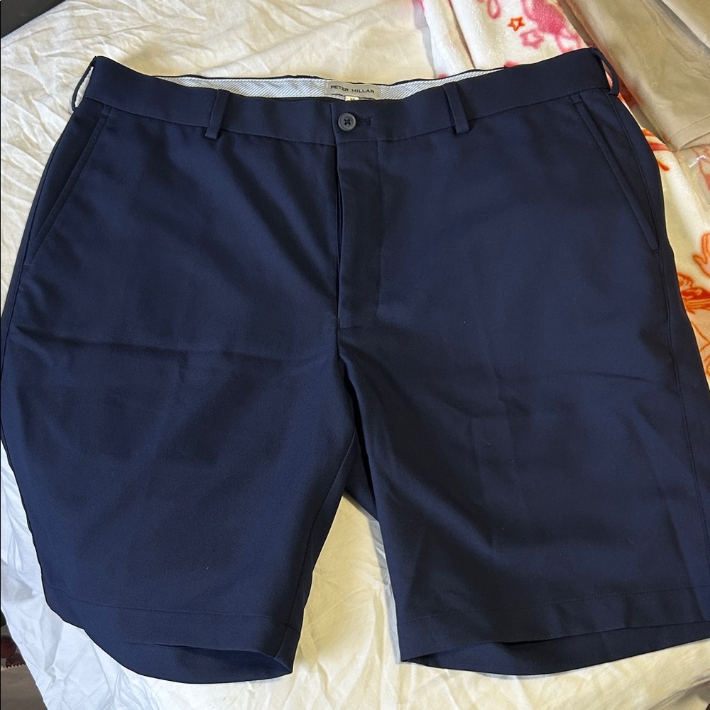 Worn Once Peter Millar Men's Navy Performance Shorts